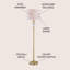 Lampe sur pied 60 po Eldert