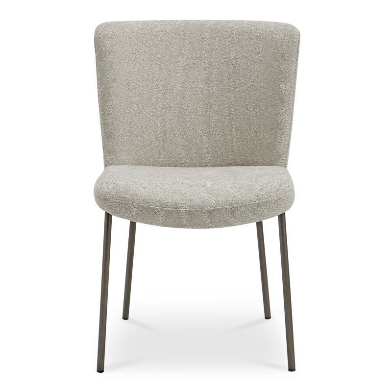 Ensemble de chaises de salle à manger Dareau, Polyester blanc