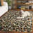 Weylan Hand Woven Leather Geometric Rug-359470040