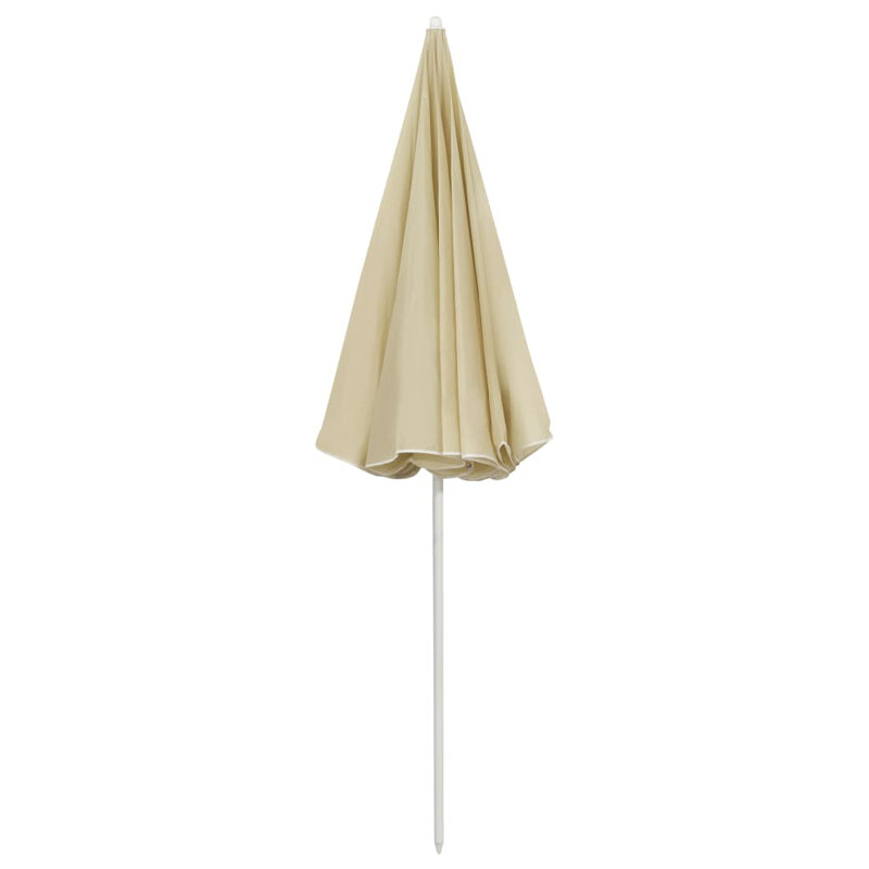 Parasol de plage Jattin, Jaune sable, L 94,5 po x H 86,6 po
