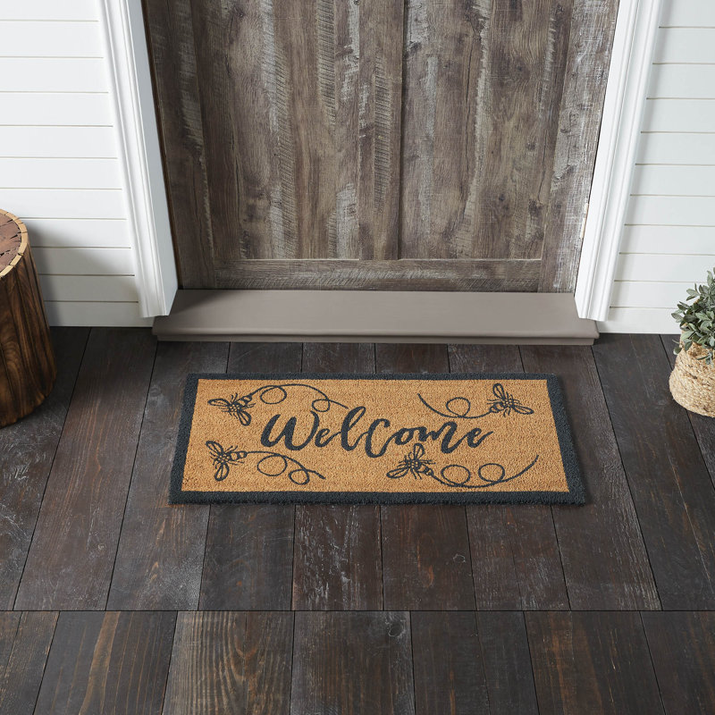 Tapis de bienvenue Buzzy Bees Coir Rectangle 17 x 36