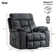 42.7" Wide Oversize Microfiber Lift Assist Reclining Chair with Massage Heating & Dual Hidden Cupholders & USB & Side Pocket