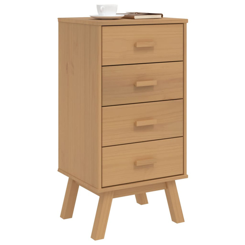 Lachish 17.7'' W Solid Wood Nightstand