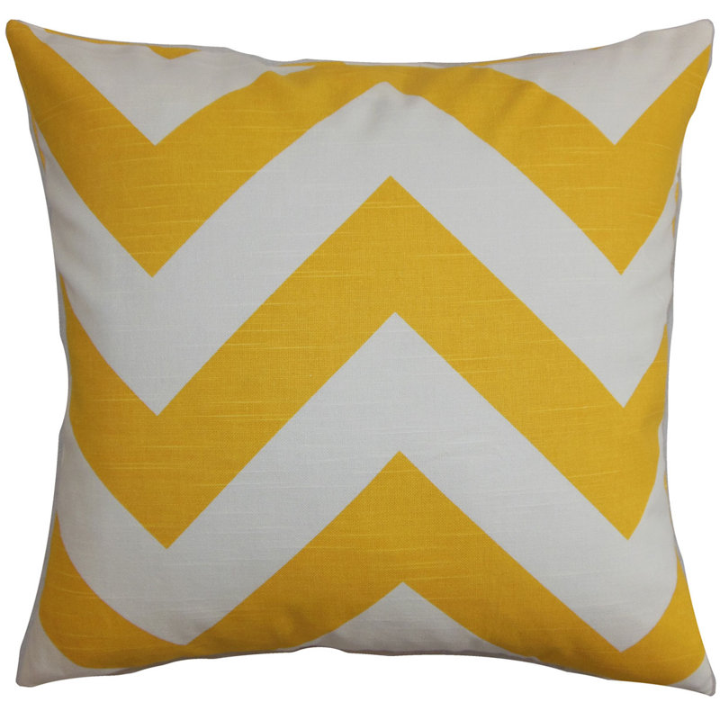  Taie décorative zigzag, Euro, Gris