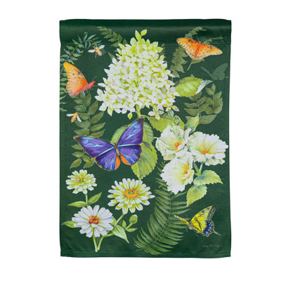 Drapeau de jardin Flutters and Flowers