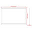 Miroir de salle de bain rectangulaire surdimensionné de 60 po x 40 po avec cadre en noyer