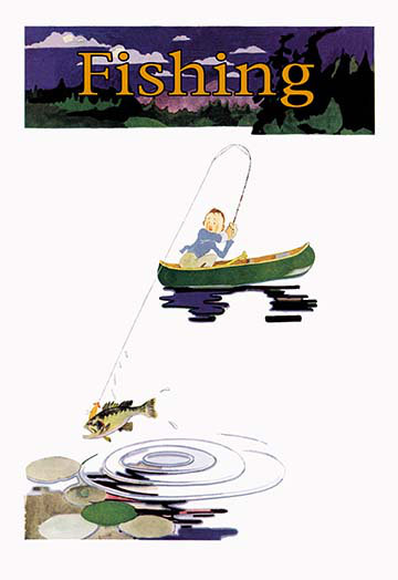 Publicité rétro de pêche, H 66 po x l 44 po x P 1,5 po