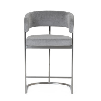 Sebastian - Modern Fabric + Counter Chair