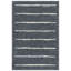 Tapis rayé gris foncé / ivoire Siragan-467155401