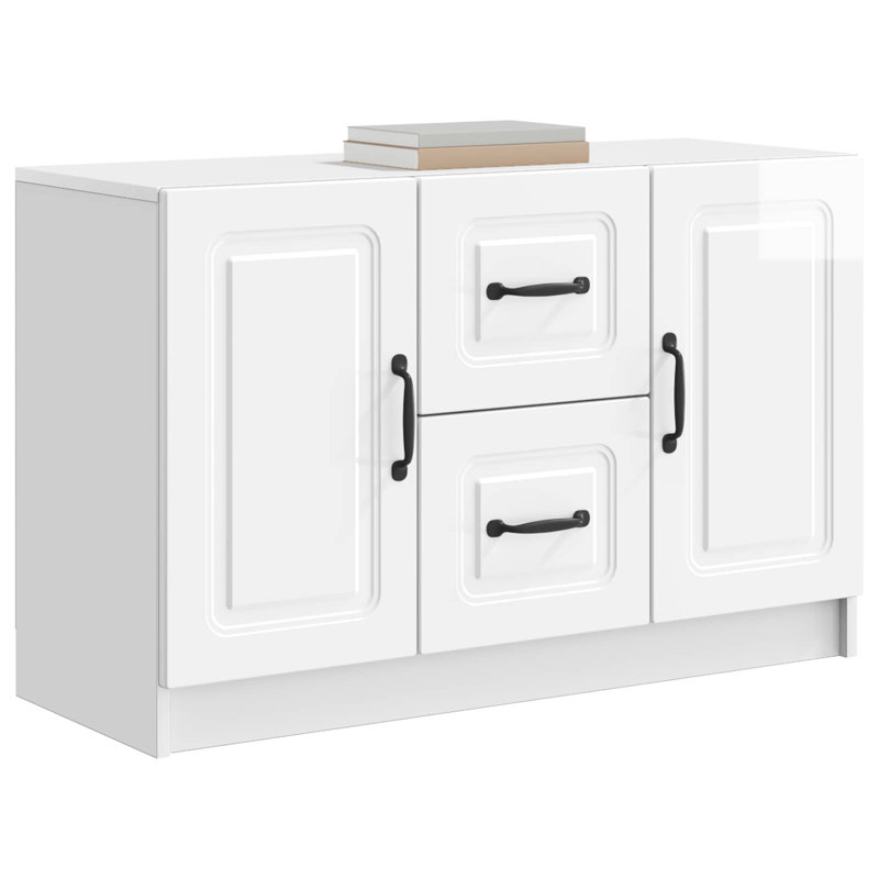 89cm Sideboard, High Gloss White