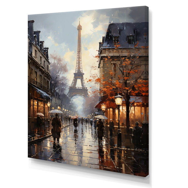 Eiffel Paris au 19e siècle - art mural Paris, H 20 po x l 12 po, Toile tendue