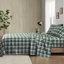 Ensemble de 4 draps simples 100% flanelle de coton brossé des deux côtés pour plus de douceur et de sophistication-120649247