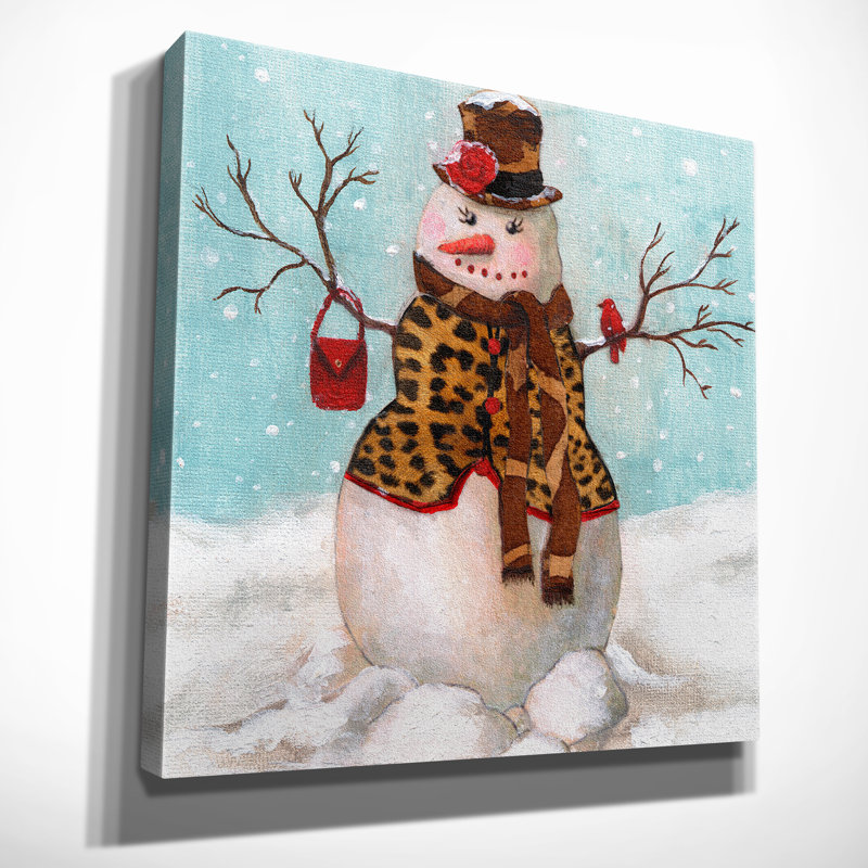 «Snowman II» par Eugene Tava, impression sur toile tendue, H 16 po x l 16 po x P 1,5 po