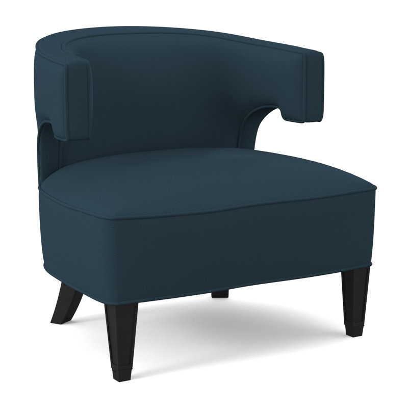 Chaise Laurel, Espresso, Mélange de polyester lagon Margaret