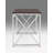 Office Workspace Desk MDF/Chrome In Brown