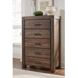 Jhoti Solid Wood 38'' W 5 - Drawer Dresser
