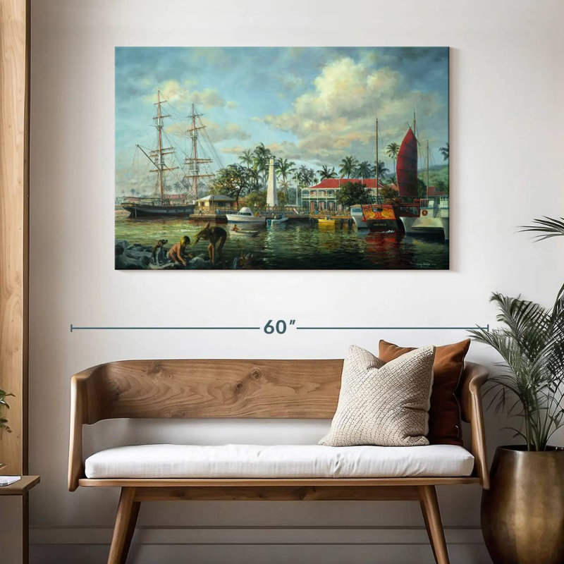 Lahaina Waterfront Maui, H 32 po x l 48 po