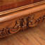 Armoire d'appoint en bois manufacturé brun massif