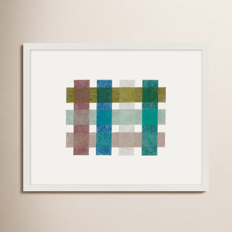 Gridlock IV Print by Beth James, White Framed, 20" W x 16" H