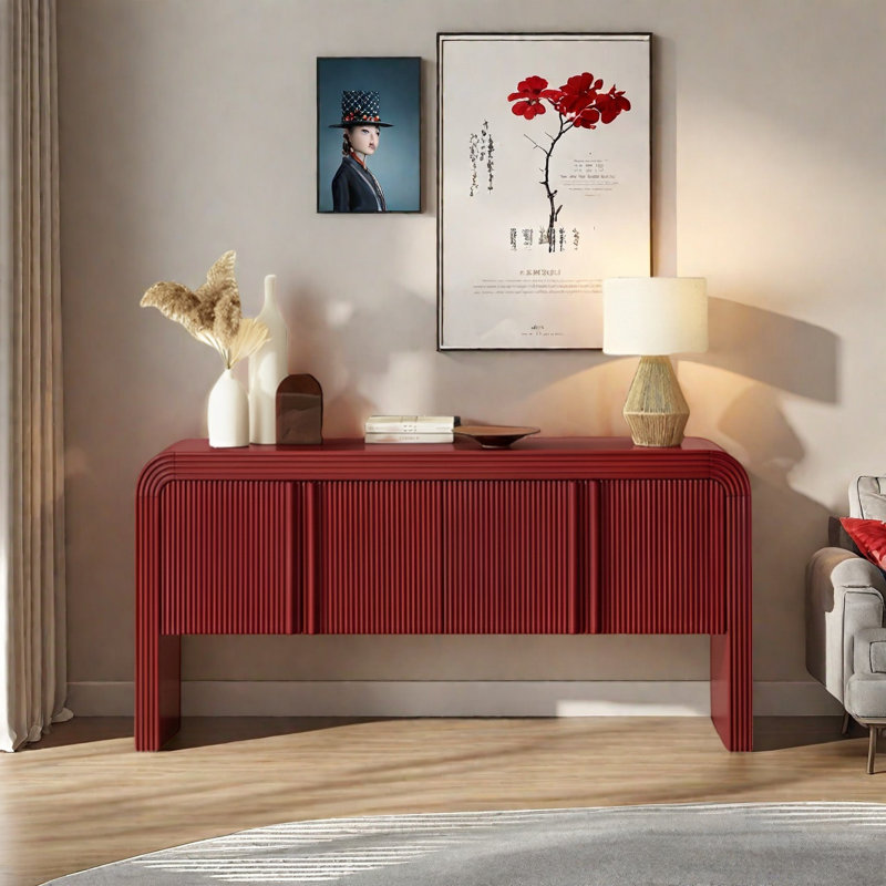Modern Multifunctional Practical Console Table, 31.5" H x 62.99" W x 15.75" D