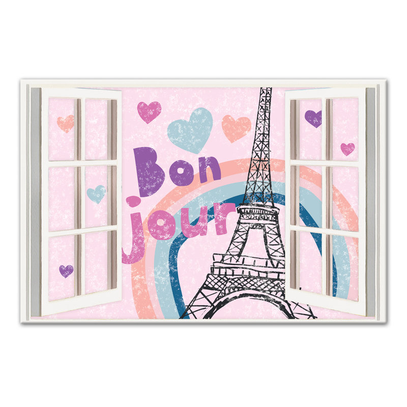 Art sur toile Bonjour, H 24 po x l 36 po x P 1,25 po