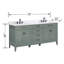 Ensemble de meuble-lavabo double 73 po avec plateau Gearldine Anglet-1404703452-1404703453