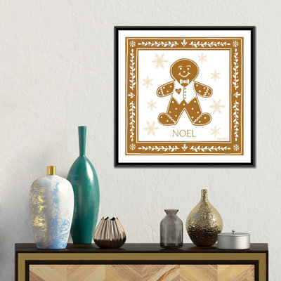 «Gingerbread Man», reproduction d'art sur toile encadrée