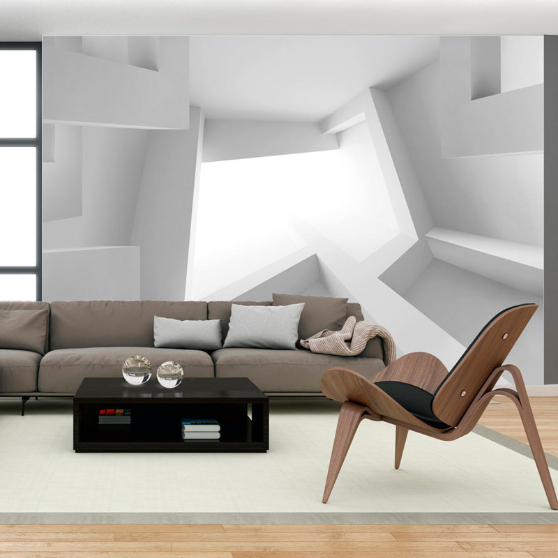 White Room 2.45m x 350cm Wallpaper, 400 cm x 280 cm