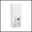 White Wall-Mounted Bathroom Cabinet With Door And 4 Open Shelves