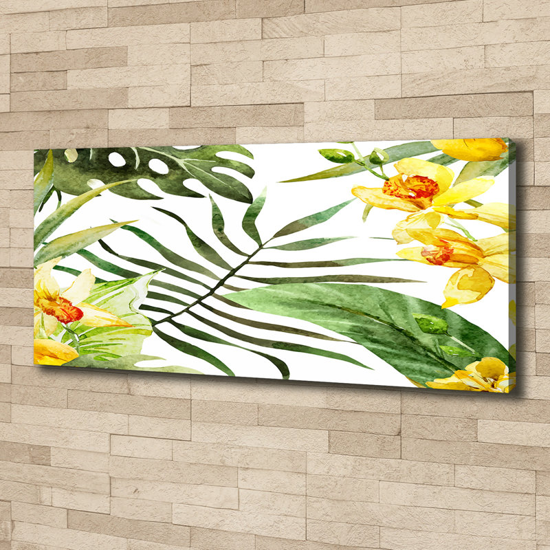 Tropical Flowers - No Frame Painting on Canvas