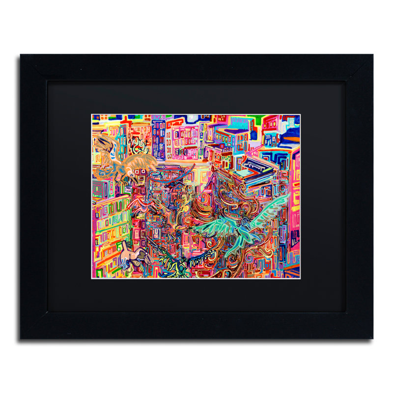 « friends », impression encadrée, Noir, H 11 po x l 14 po x P 0,5 po