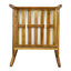 Chaises club d'extérieur (ensemble de 2), structure en bois d'acacia avec dossier en corde, coussins beiges hydrofuges pour patio / cour arrière / terrasse