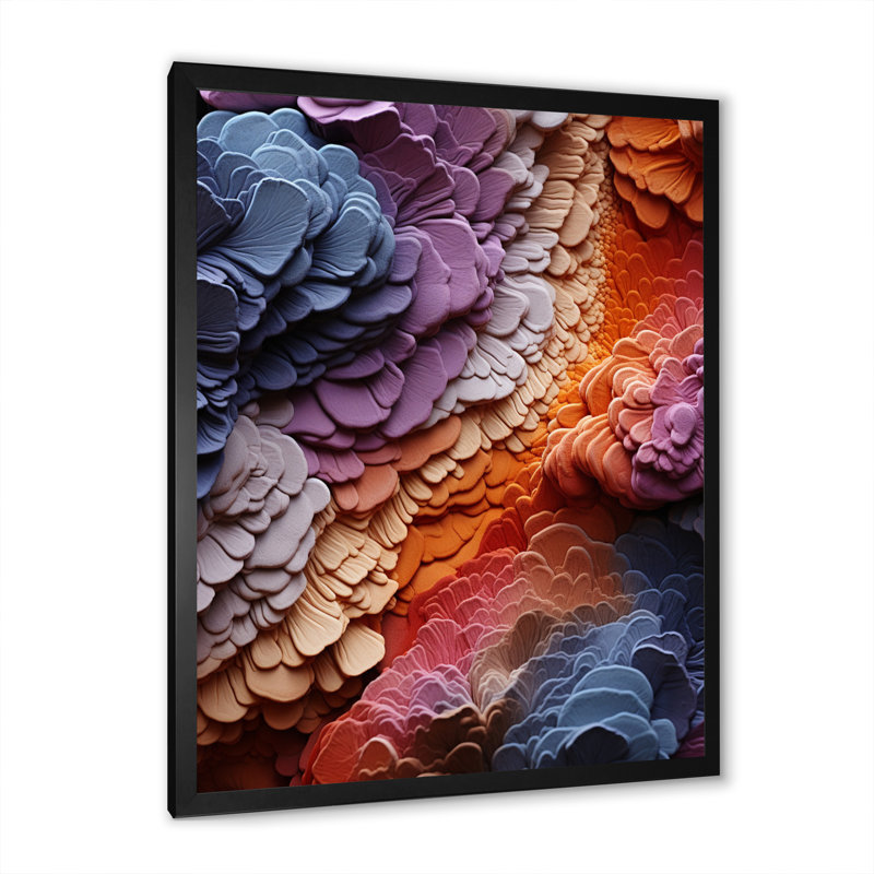 «Colfontaine Desert Tapisserie Collage I», reproduction sur toile, H 32 po x l 24 po x P 1 po, Cadre photo noir