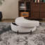 Repose-pieds rembourré demi-lune avec rangement-492289258