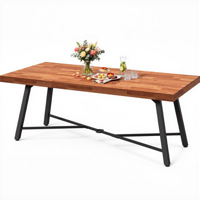  68.9" Acacia Wood Dining Table