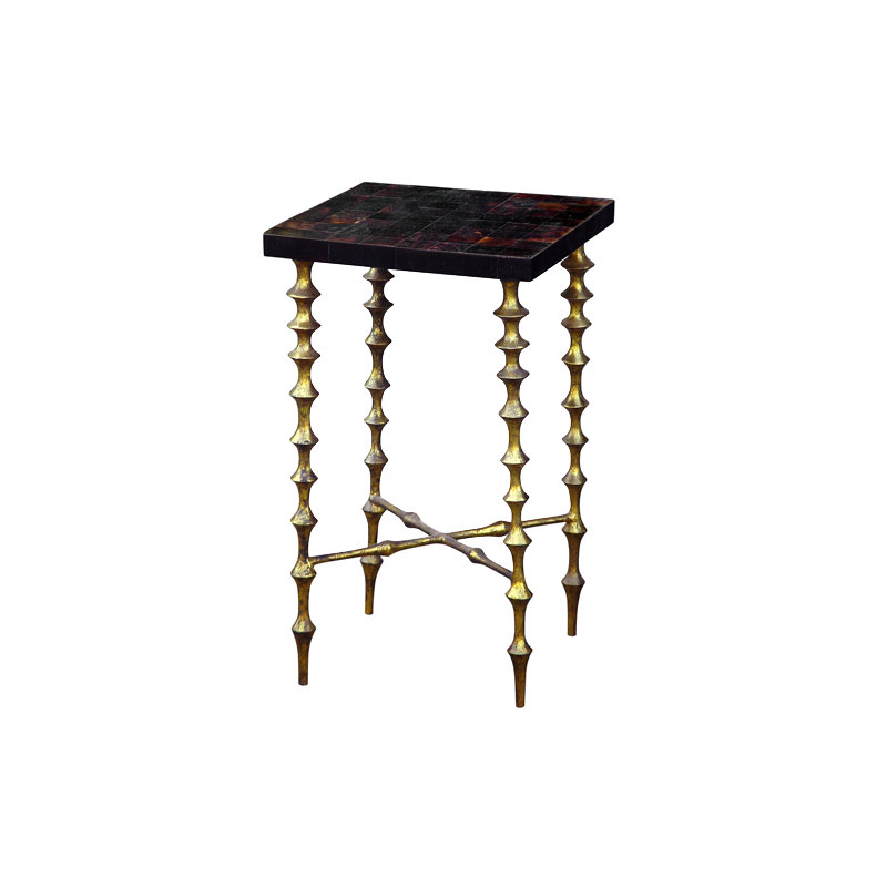 End Table, Gold