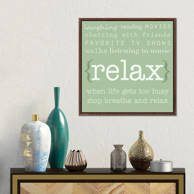 Relax by Anna Quach - Gallery-Wrapped Canvas Giclée on Canvas