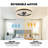 20" Dimmable Crystal Ceiling Fan With Led Light And Remote Control