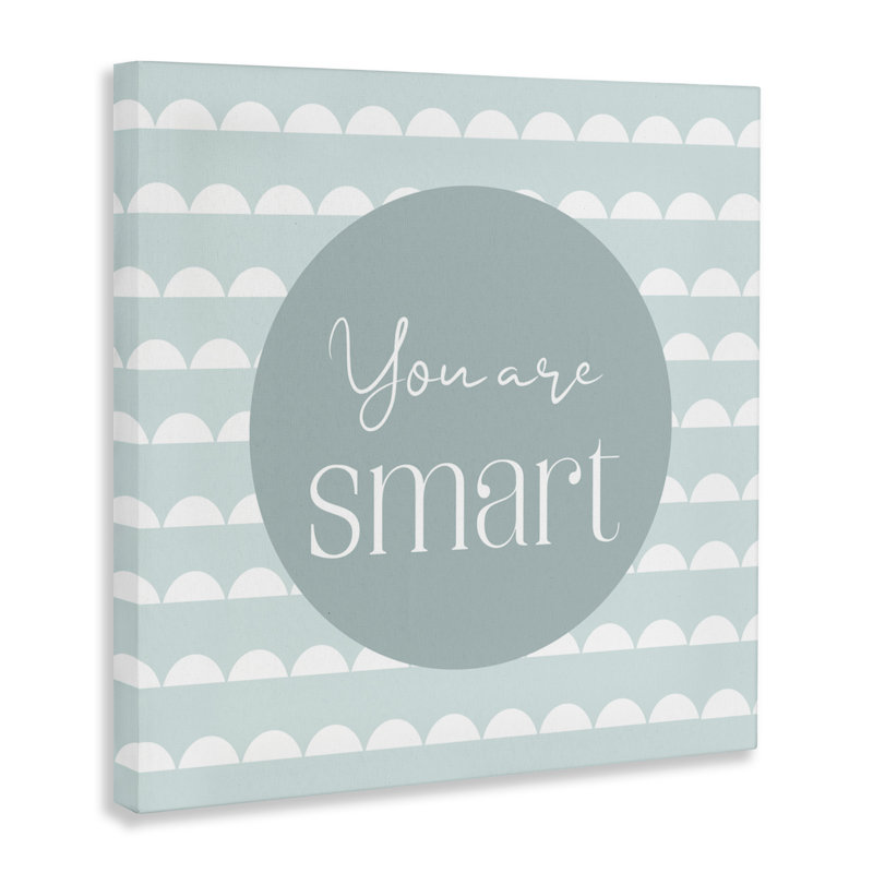 «You Are Smart Affirmation Canvas», conception par Christine Simpson Art, H 24 po x l 24 po