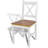 Dining Chairs Accent Chair with Curved Slat Back for Kitchen Pinewood-1735501401-1735501403
