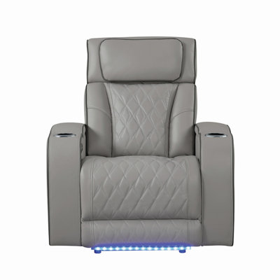 Fauteuil inclinable de style moderne Fortuner avec structure en bois et fonction de massage pour un confort ultime