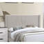 Lit plateforme contemporain, grand lit avec tête de lit brune, tapissier-697505070