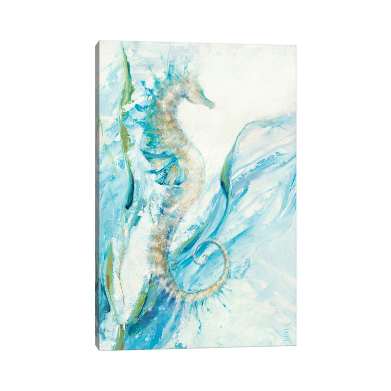 New Seahorse by Dina D'Argo - Painting on Canvas, Wrapped Canvas, 66.04cm H x 45.72cm W x 3.81cm D