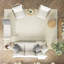Tapis d'intérieur moderne ivoire 9 pi 9 po x 13 pi 9 po Nourison Alessia-1862477409-1862477411