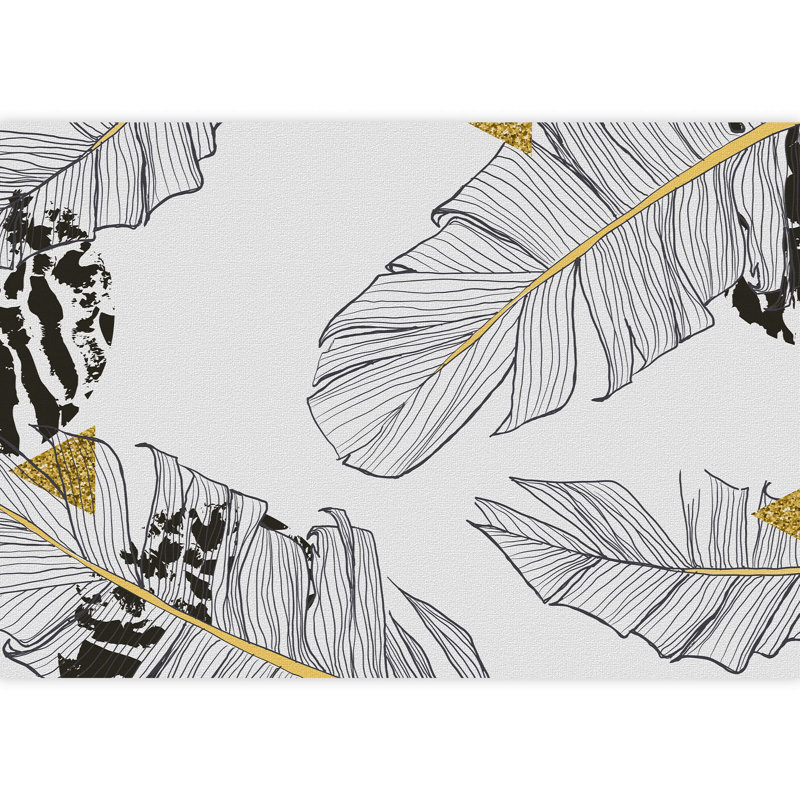 Tropical Leaf Border, 66" L x 96" W