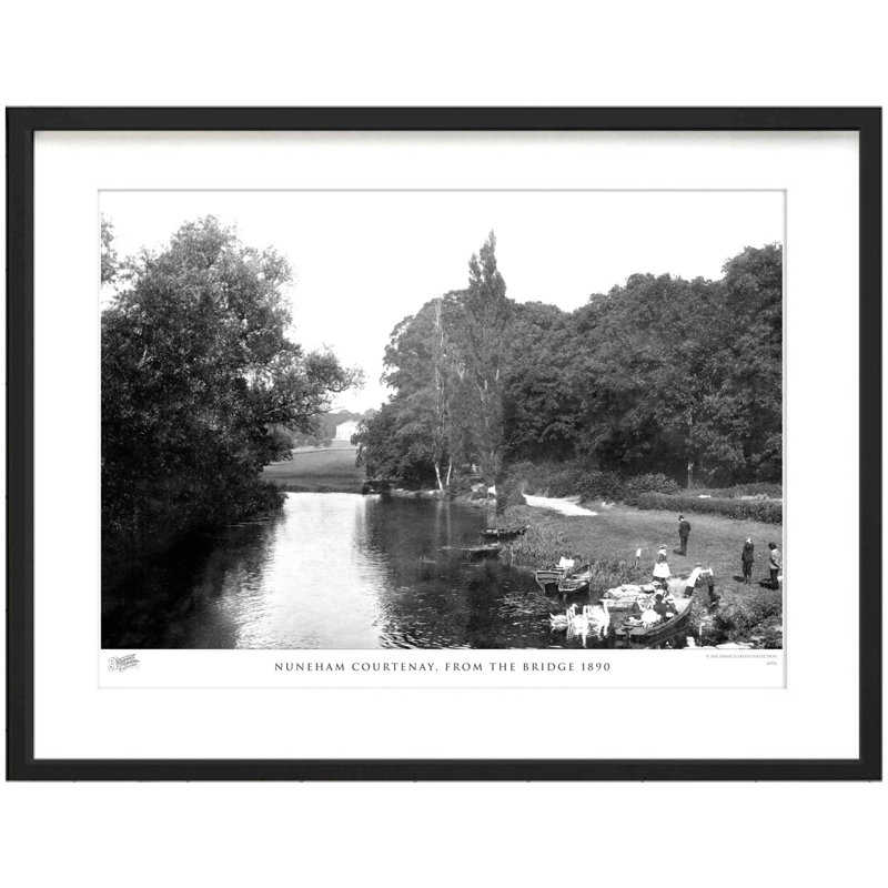 Nuneham Courtenay, From The Bridge 1890 by Francis Frith - Single Picture Frame Print, 45cm H x 60cm W x 2.3cm D