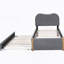 Lit plateforme tapissier avec pieds de support en bois et lit gigogne simple-44274098-44274093