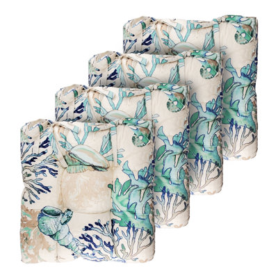 Fashion Print Rome Quilted Chair Pad Cushion
