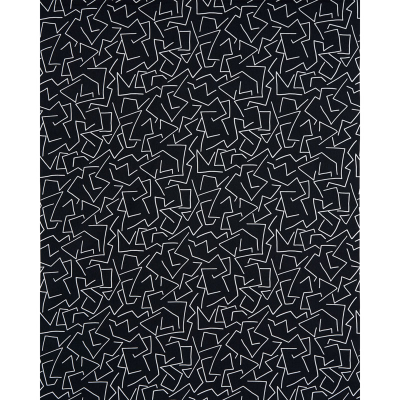 Tissu imprimé Schumacher x Hadiya Williams, Carbone