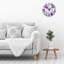 Horloge murale mauve lavande 12 po x 12 po pour aquarelle lavande